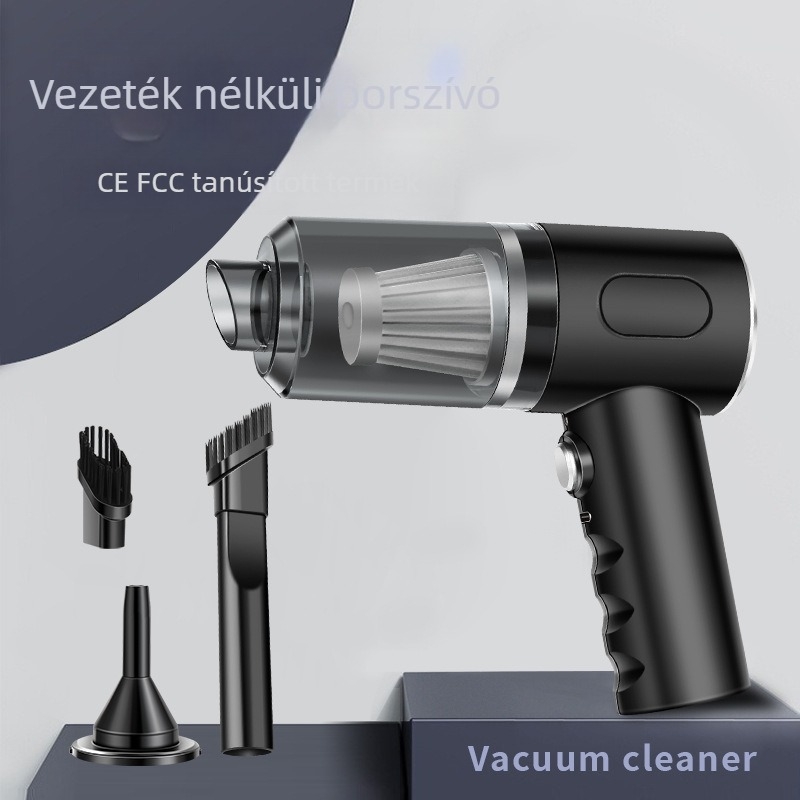 Kézi brushless autó porszívó, nagy szívóerő, USB-töltés, hordozható és kompakt