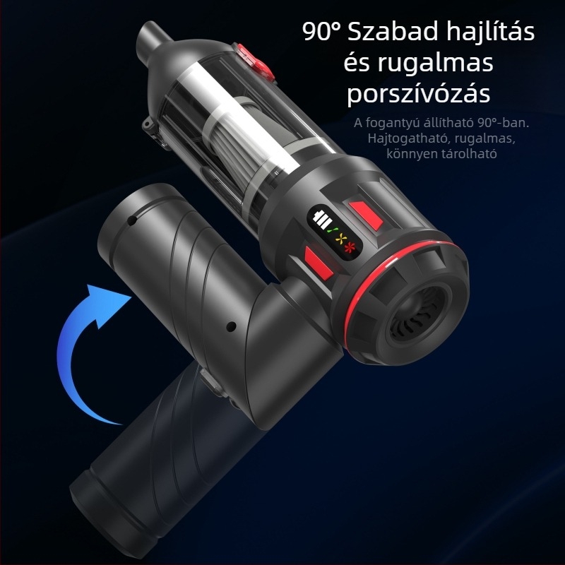 Autó és otthon használatra tervezett porszívó, CY-113, 11,1 V, 100 W, szívóerő 18000