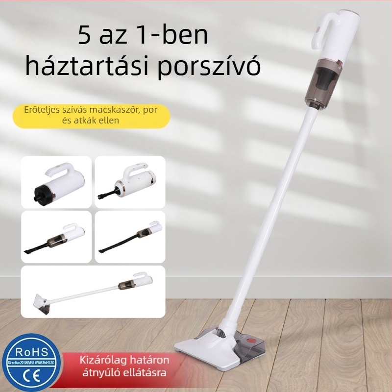 Vezeték nélküli kézi porszívó – többfunkciós, 100W, szívóerő 10.1–15 kPa, beépített 5001 mAh akkumulátor, üzemidő 0–1 óra