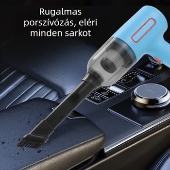 Kézi porszívó autóhoz és otthonhoz, hordozható, 12V, 90W, 9000Pa, újratölthető, vezeték nélküli