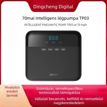 70mai hordozható autó gumiabroncs pumpa — Ifjúsági kiadás, előre beállított nyomás, elektromos, digitális kijelző, USB töltés