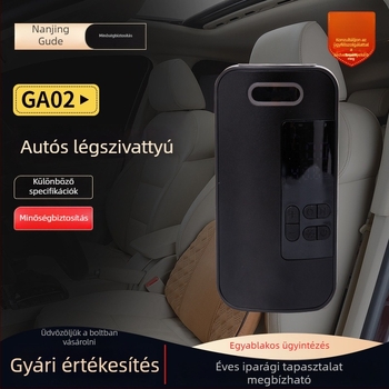 GA02 Hordozható autó- és kerékpár légpumpa – elektromos, digitális kijelzős, gyors felfújás