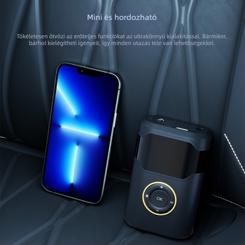Vezeték nélküli hordozható autó légpumpa intelligens automatikus be- és kikapcsolással, erős elektromos pumpa gyors felfújáshoz