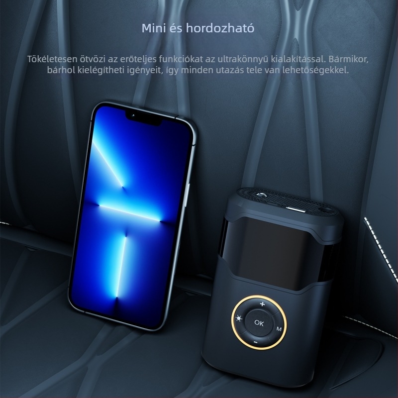 Vezeték nélküli hordozható autó légpumpa intelligens automatikus be- és kikapcsolással, erős elektromos pumpa gyors felfújáshoz