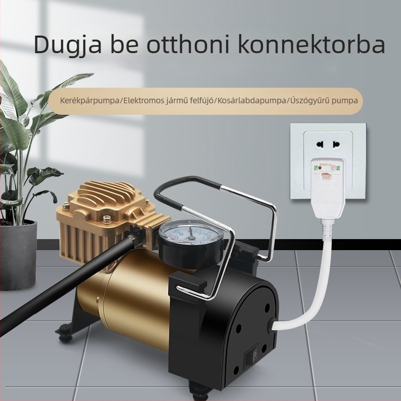 220V-os elektromos légpumpa futballhoz, kosárlabdához, autógumikhoz, felfújható karikákhoz és egyéb felfújható tárgyakhoz