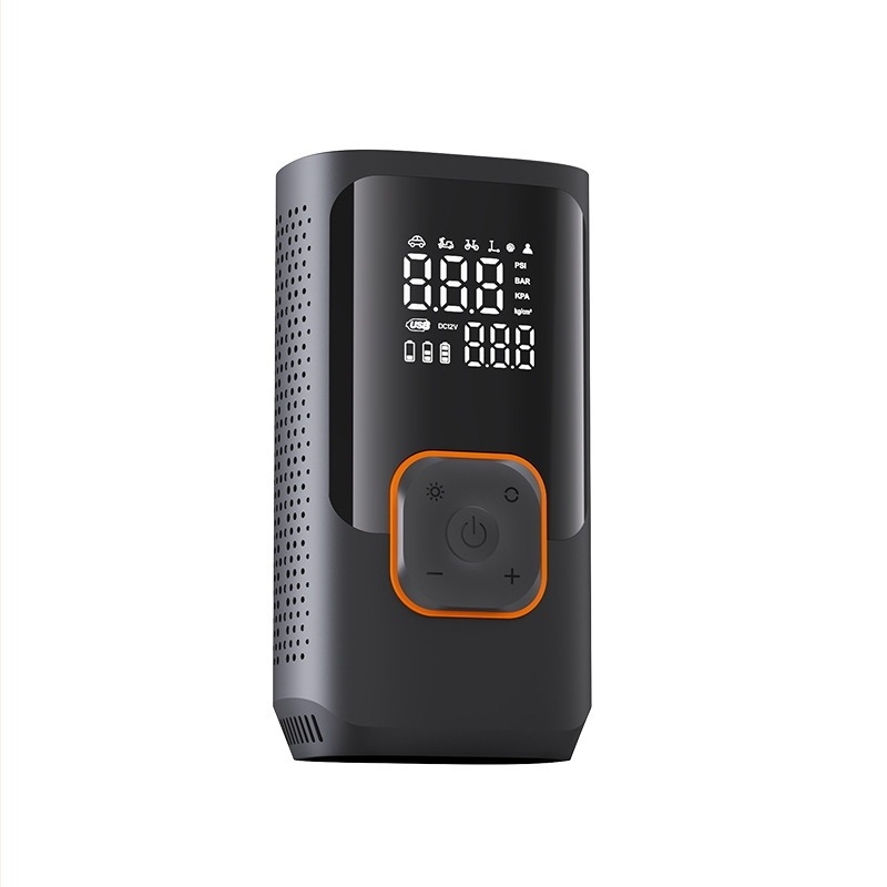 Hordozható USB autó légpumpa — vezeték nélküli, multifunkcionális, LED világítással és Power Bank