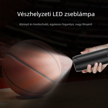 Vezeték nélküli, újratölthető elektromos pumpa kosárlabda-, futball-, röplabda- és gyermeklabdák felfújásához – gyors felfújás