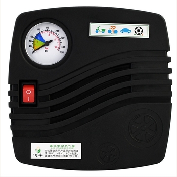 Hordozható autógumi pumpa, univerzális DC36-60V, guminyomásmérővel, 70 L/min, <80W, 1,6 m kábel