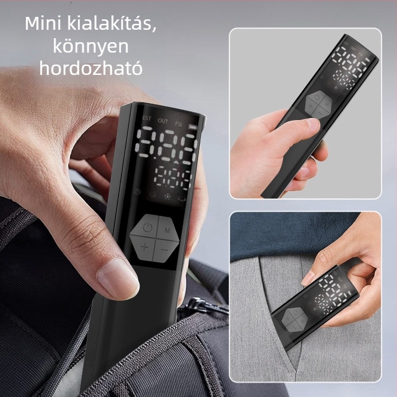 Intelligens, hordozható elektromos légpumpa kosárlabdához, futballhoz, röplabdához és gyerekek játékaira; vezeték nélküli, újratölthető