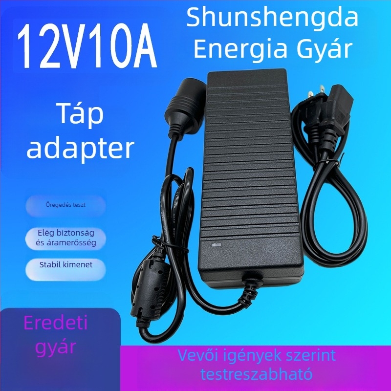 SSD 12V autós tápegység, bemenet 100-240V, kimenet 12V 10A, 120W