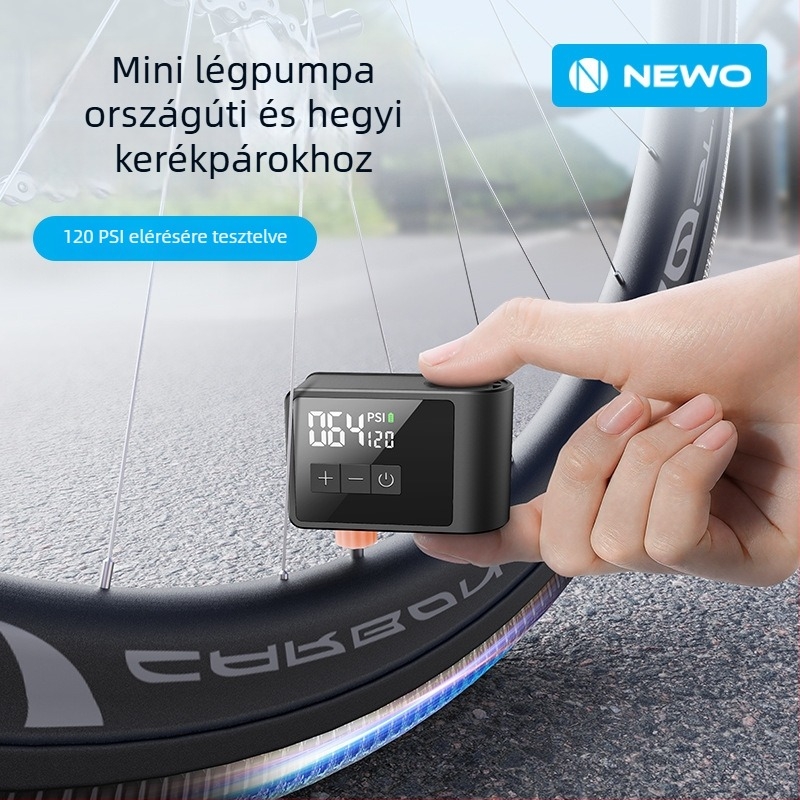 Woxin saját fejlesztésű ultra mini pumpa hegyi és városi kerékpárokhoz, AI intelligens hordozható elektromos pumpa