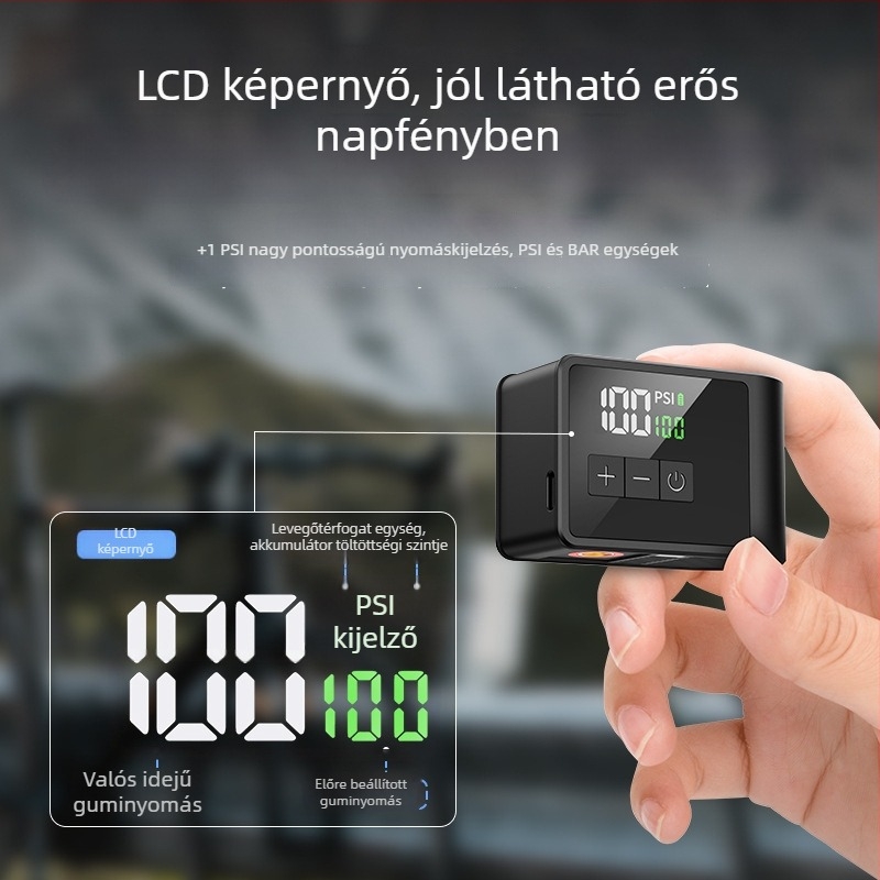 Woxin saját fejlesztésű ultra mini pumpa hegyi és városi kerékpárokhoz, AI intelligens hordozható elektromos pumpa