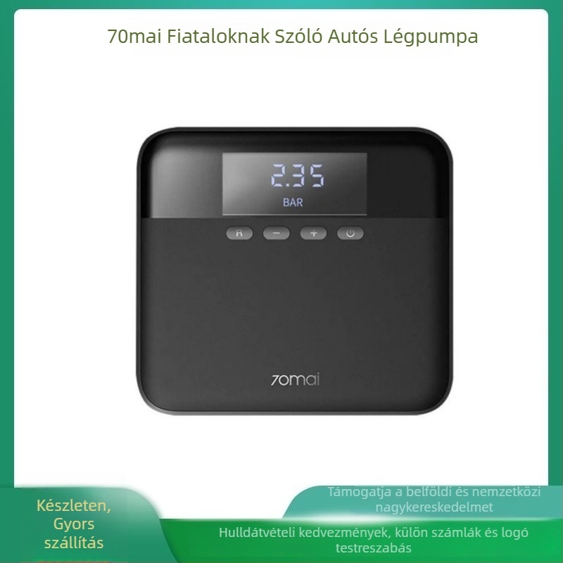  Autó gumi inflátor USB töltéssel, 120W, egyhengeres, 25 L/min, digitális kijelző