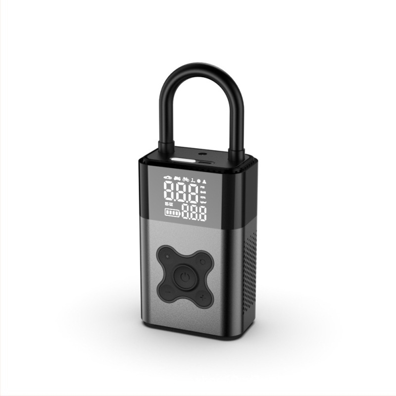 B5 Hordozható autó légpumpa digitális kijelzővel, USB töltés, 12V, 100W, gumiabroncsnyomás-mérő