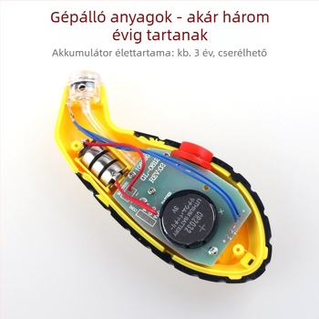 Hexuan digitális autógumi nyomásmérő LCD kijelzővel, több mértékegységet támogat, műanyag ház