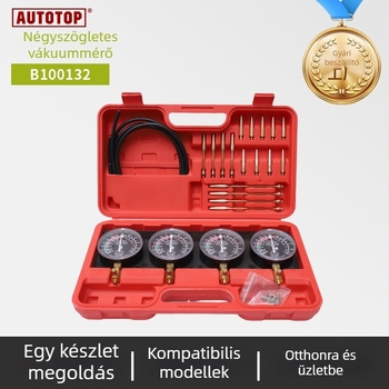 Topu négyhengeres vákuummérő autószereléshez — vas és réz test