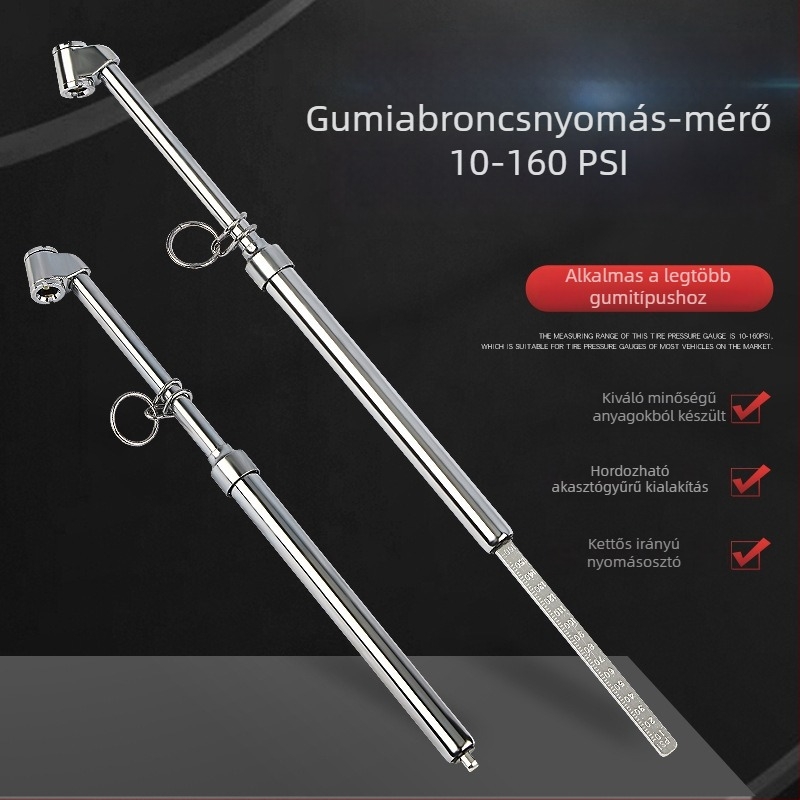 Gumiabroncsnyomás-mérő (Márka: Musen Hall; Súly: 0.15 kg)