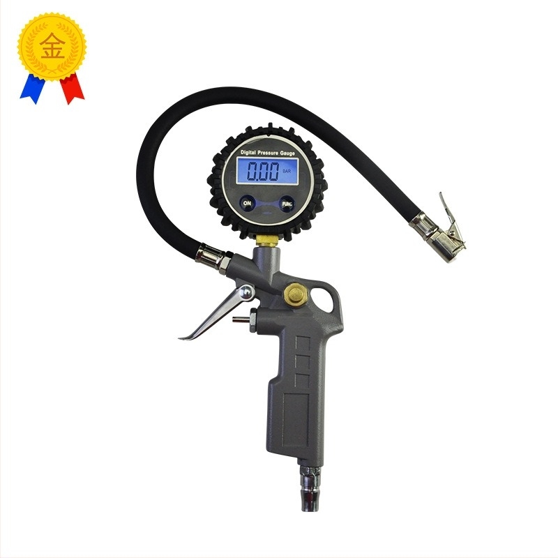 Kaifeng autó karbantartáshoz tervezett gumiabroncsnyomás-mérő digitális kijelzővel, 0-150 PSI tartomány, pontosság 1.6, alumíniumötvözet test