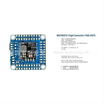 Matek F405-HDTE repülésvezérlő ArduPilottal, barométer, OSD, DJI HD VTX-kompatibilis