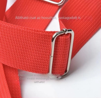 Nylon táskaöv hátizsákhoz, 2 csat, állítható hossz, szitanyomás, uniszex