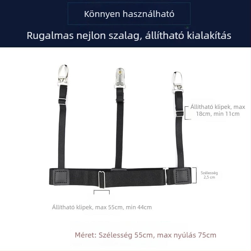 Ingkapocs készlet – 3 állítható fémsapocs és elasztikus lábgyűrű (uniszex)