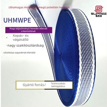 UHMWPE szalag anti-cut és kopásálló hátizsák-pántokhoz