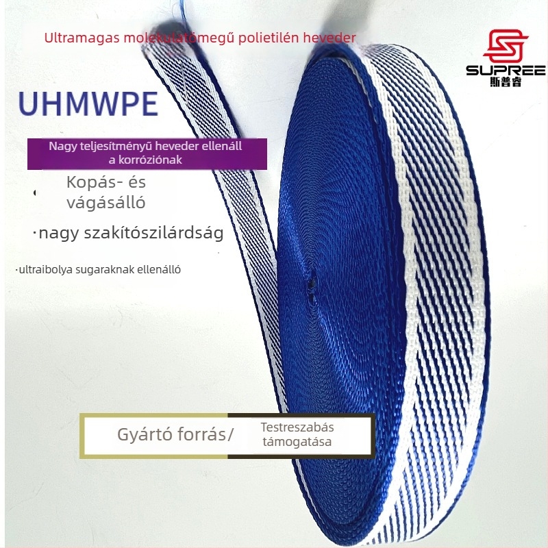 UHMWPE szalag anti-cut és kopásálló hátizsák-pántokhoz