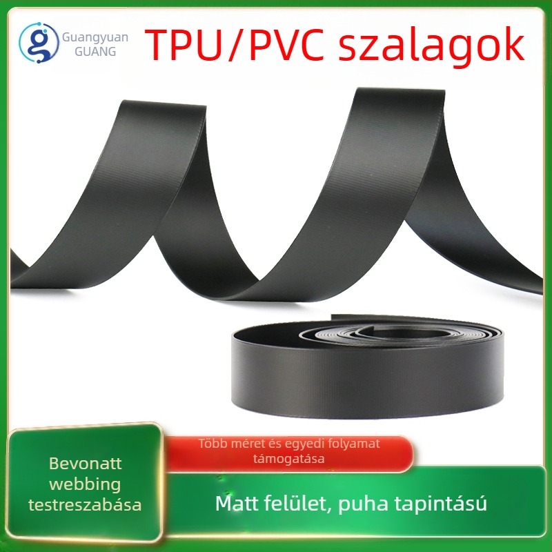 TPU-bevonatos szalag a bőröndfogantyúhoz; táskákhoz és hátizsákokhoz; vízálló, szilikoncsík