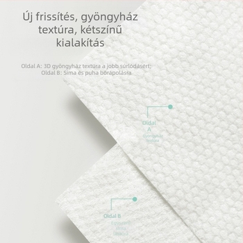 Egyszer használatos arctörölköző - növényi rostból, egyszerű szövés, OEM/ODM testreszabás, 7–15 napos gyártási ciklus