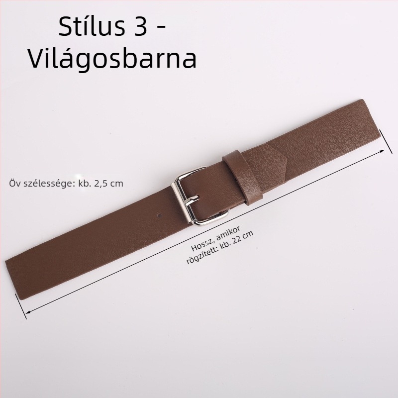 Kabát övcsat gyanta anyagból és bőr csattal, kabátokhoz, szélkabátokhoz, pulóverekhez és overálokhoz.