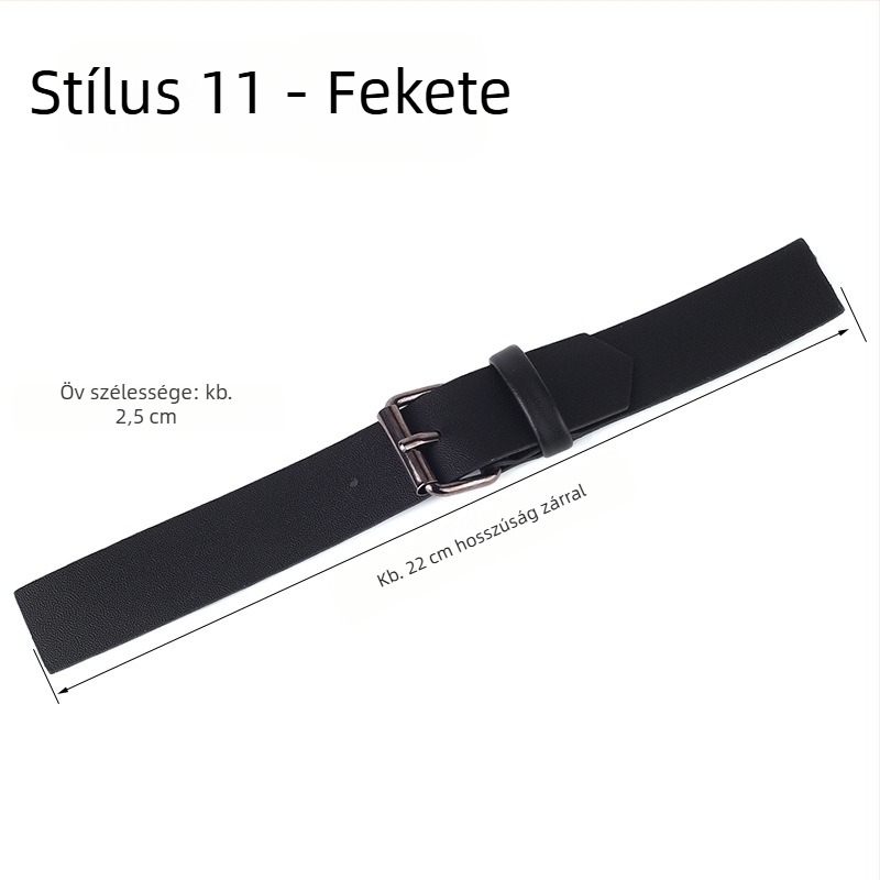 Kabát övcsat gyanta anyagból és bőr csattal, kabátokhoz, szélkabátokhoz, pulóverekhez és overálokhoz.