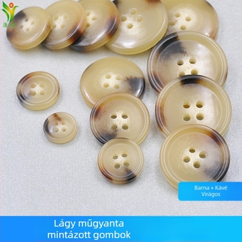 Vigorous gyanta gomb, szem alakú, kerek, inghez való