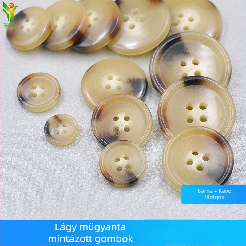 Vigorous gyanta gomb, szem alakú, kerek, inghez való