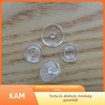 Átlátszó PC anyagú patentkészlet, modellek T3/T5/T8, Hualian KAM márka