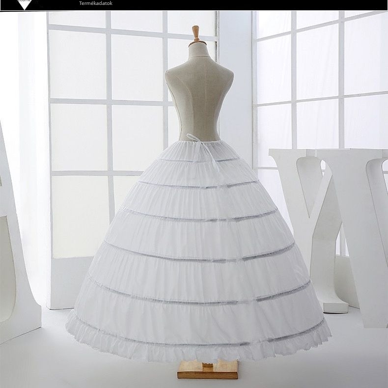 Esküvői petticoat hatszögű acél gyűrűkkel a színházi előadásokhoz, boneless bustle, Unique márka, 2021 nyár