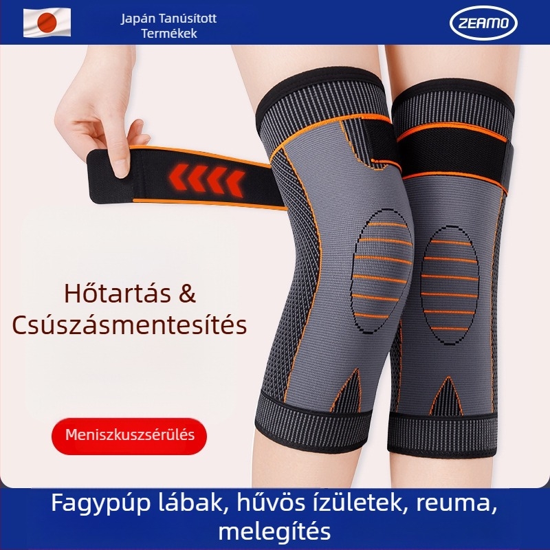 Mugwort melegítő térdvédő felnőtteknek, térdízületi védelem, poliészter anyag, kosárlabdához alkalmas