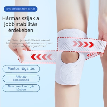 Orvosi térdortézis a meniszkusz védelmére, futáshoz melegítő támogatás, patella stabilizálás, ízületi védő felszerelés.