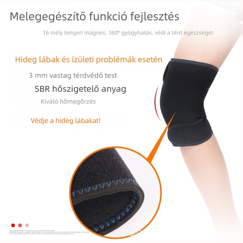Junhang önmelegítő térdvédő turmalinnal – mágneses terápia férfiaknak, nőknek és időseknek
