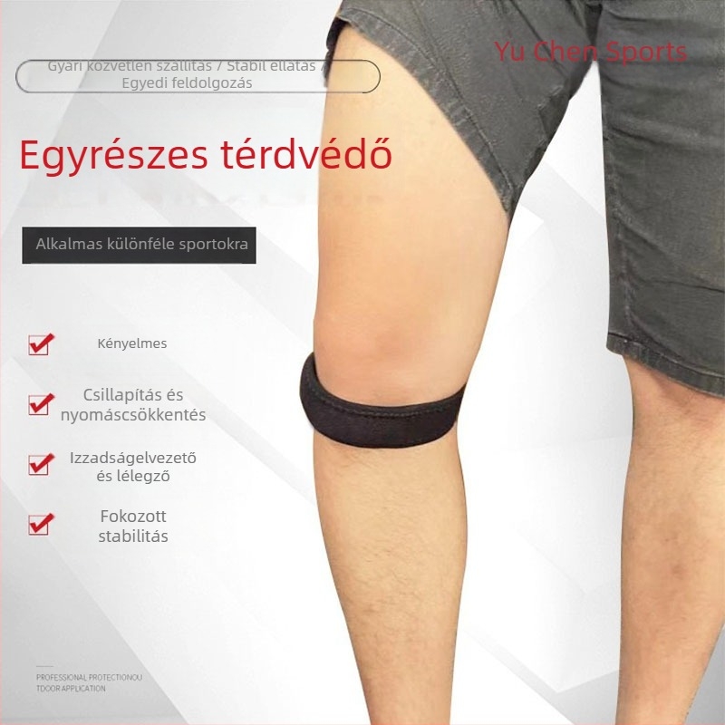 Patella-öv térdhez – SBR gumi, ütéscsillapító térdvédő, ideális futáshoz, kerékpározáshoz, túrázáshoz és edzéshez
