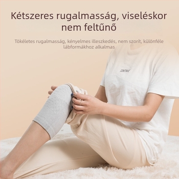 Téli fleece-béléses térdvédők, négy irányú rugalmasság, megerősített védelem futáshoz és kerékpározáshoz
