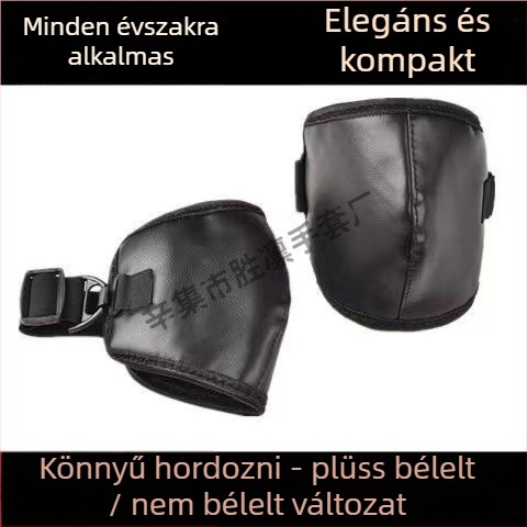 Téli térdvédő puha béléses kialakítással – motorkerékpár és elektromos kerékpárhoz, vastag, szélálló és vízálló
