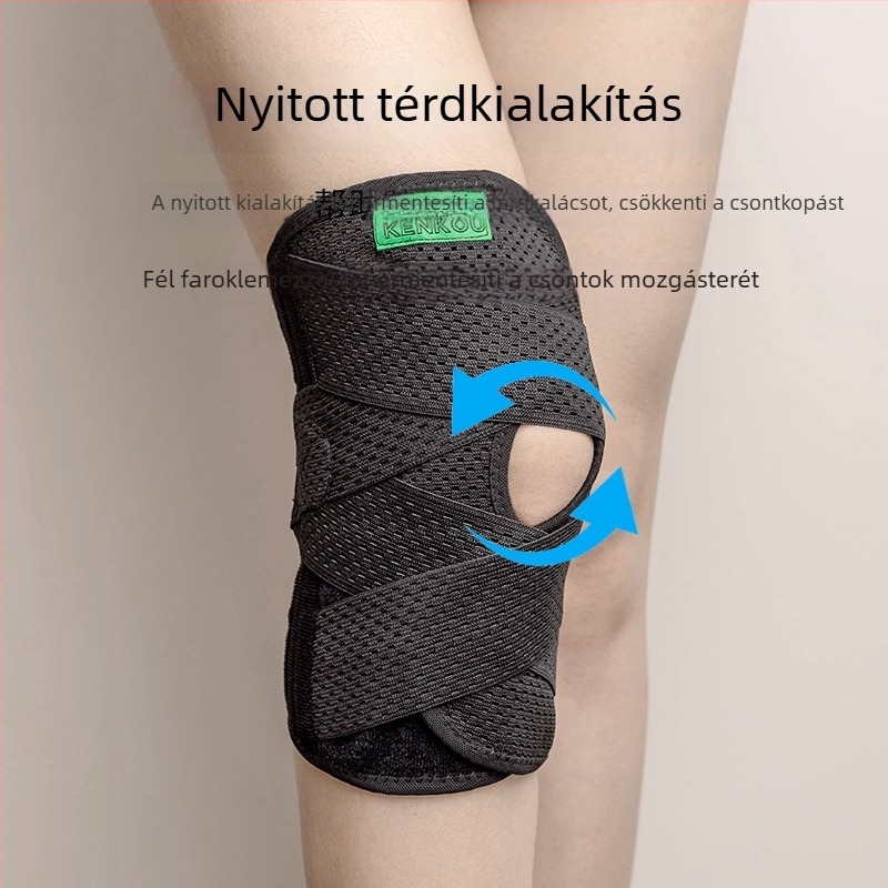 8. generációs könnyű térdvédők férfiaknak és nőknek, patella védelem futáshoz és kosárlabdához, rugós támasztással