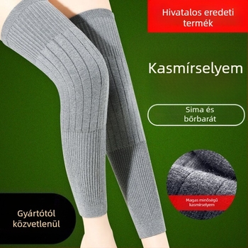 Kaszmír térdmelegítő, vastag, hosszított, önmelegítő, uniszex őszi-téli