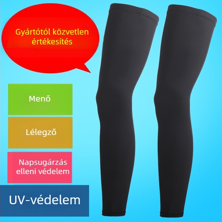 Ice Silk lábszárvédő sporthoz — lélegző, csúszásmentes, napvédelem, egyedi logó