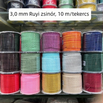 3 mm-es Ruyi kötött nylon zsinór, nem elasztikus, nyaklánc medál DIY ékszerekhez
