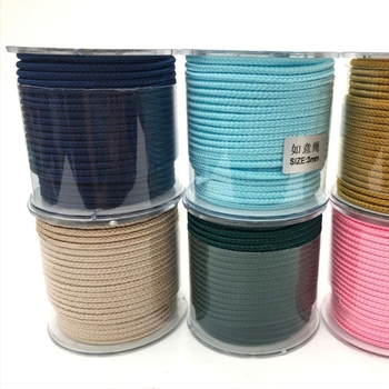 3 mm-es Ruyi kötött nylon zsinór, nem elasztikus, nyaklánc medál DIY ékszerekhez