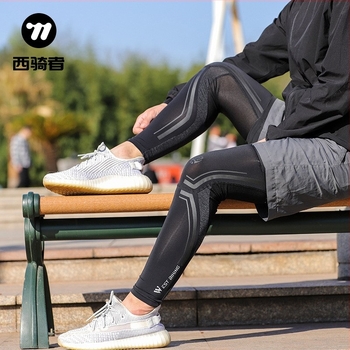 WEST BIKING Nyári Ice Silk lábszárvédő kerékpározáshoz, napvédő, gyorsan szárad (Anyag: Ice Silk Lycra; Márka: WEST BIKING; Gyermekeknek: Igen; Termékkategória: Lábvédő / húzható pántos lábvédő)