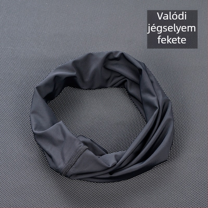 Ice Silk UV-védő arcmaszk kültéri sportokra, hűsítő fejkendő nyári kerékpározáshoz, porvédő