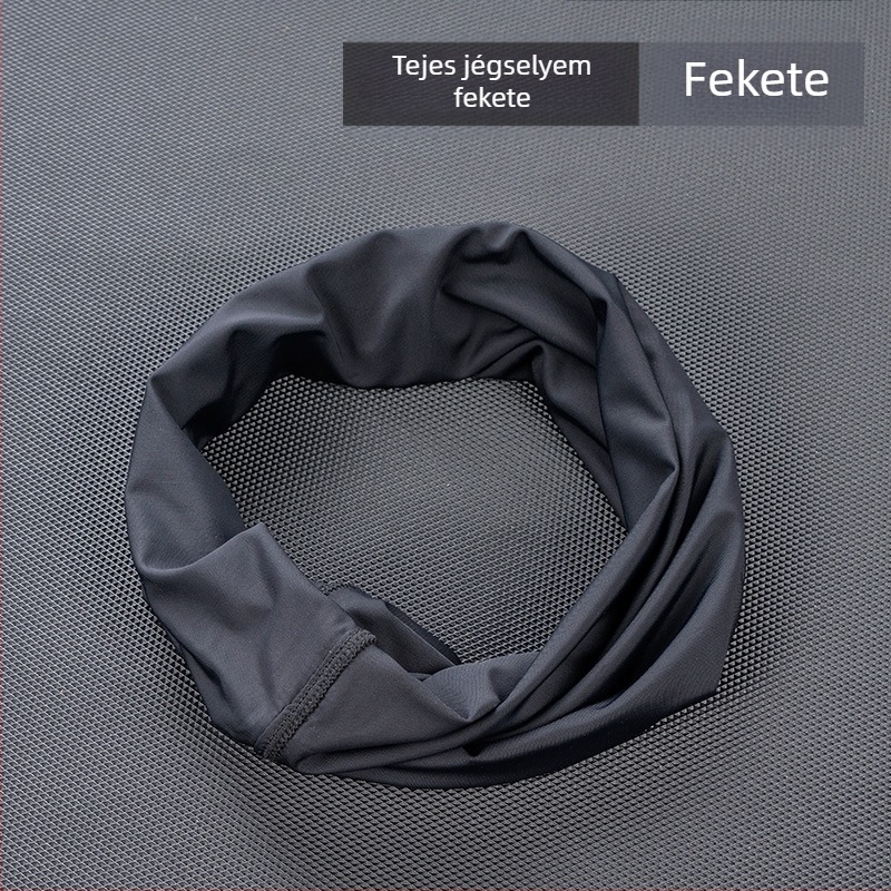 Ice Silk UV-védő arcmaszk kültéri sportokra, hűsítő fejkendő nyári kerékpározáshoz, porvédő