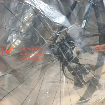 Esőálló kerékpárfedél MTB és országúti kerékpárokhoz; védelem a napsütés és por ellen; megvastagodott védőfedél kerékpárokhoz és elektromos járművekhez (Anyag: Egyéb; Kapacitás: Egyéb; Alkalmazási területek: Egyéb labdajátékok; Termékkategória: Egyéb táska